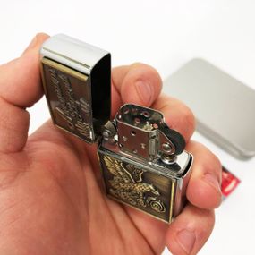 Запальничка бензин, Запальничка подарункова сувенірна, Сувенір запальничка в подарунок JG-83