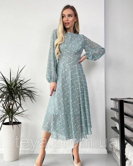 Платье для женщин цвет мятный FI_006850