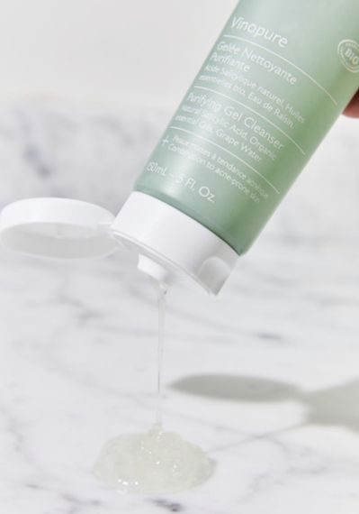 Очищувальний гель для комбінованої й жирної шкіри Caudalie Vinopure Purifyng Gel Cleanser, 150 ml | Зображення 1