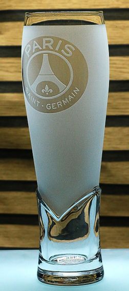 Пивной бокал крафтовый 440 мл ФК ПСЖ Paris Saint-Germain с гравировкой подарок для фаната футбольная кружка | Зображення 2