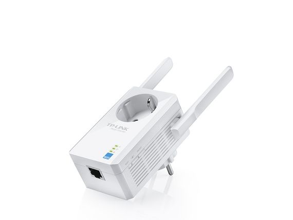 Повторитель Wi-Fi сигнала TP-LINK TL-WA860RE N300 1хFE LAN ext. ant x2 розетка (TL-WA860RE) | Зображення 1