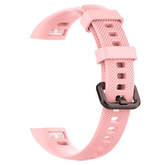 Силіконовий ремінець Primo для фітнес-браслета Huawei Honor Band 4 / 5 - Pink | Зображення 1