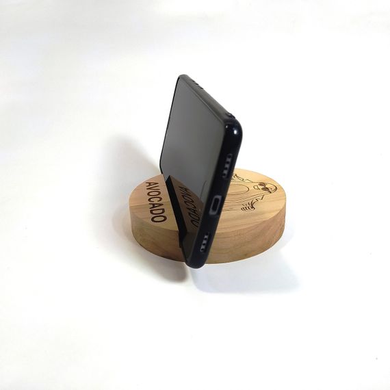 Підставка тримач під смартфон смартфон планшет Avokado 10х10 см Майстерня містера Томаса Дерево | Зображення 4