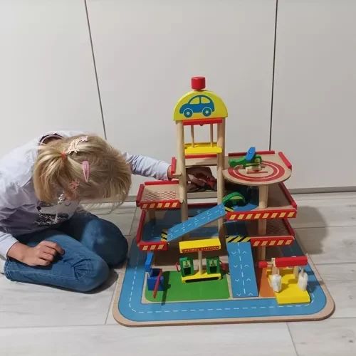 Деревянная парковка-гараж Kruzzel 22446 — 27 элементов | Зображення 9