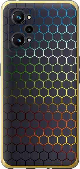 Чехол на Realme GT Neo 3T Переливающиеся соты "498u-2960-17620"