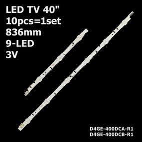 Підсвітка 4GE-400DCA-R1 R2 D4GE-400DCB-R1/R2 TV 40 3-6led A/B 3V.  5шт. A+5шт. B=1 (836 mm.) Уцінка