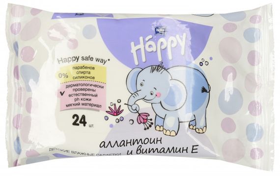 Дитячі вологі серветки Bella Baby Happy Silk & Cotton Mega Pack 4 х 64 шт (5900516015015)