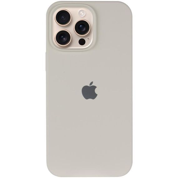 Чохол Silicone Case Full Protective (AA) для Apple iPhone 16 Pro Max (6.9") Бежевий / Antique White | Зображення 1