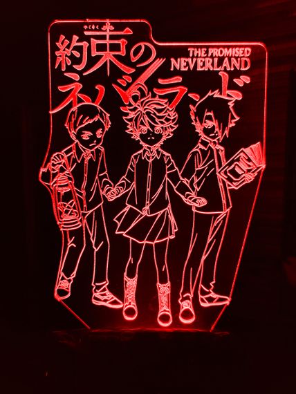 Акриловый светильник-ночник Обещанный Неверленд красный tty-n000935