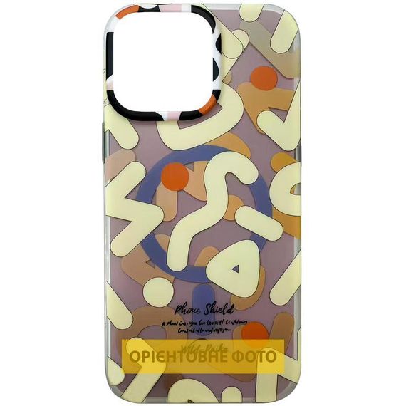 TPU чохол Pastel Chaos with MagSafe для Apple iPhone 16 (6.1") Biege