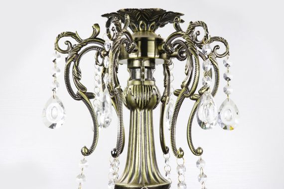 Люстра свічка 25044 Бронза 60-105х61х61 см. | Зображення 4