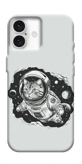 Чохол з картинкою Кіт космонавт для Apple iPhone 16 Plus