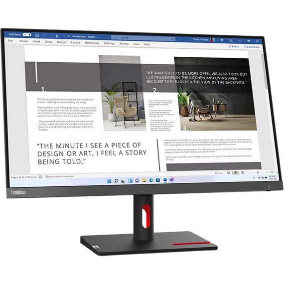 Монітор Lenovo S27i-30 (63DFKAT4UA) | Зображення 1