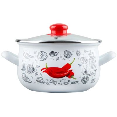 Кастрюля Gusto &quot;Перчинка&quot; Б 22 см 5,1 л (GT-T-122-WP)