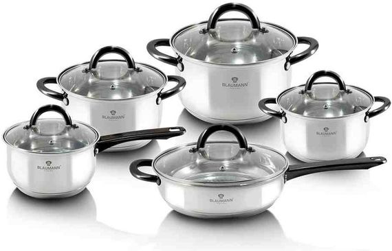 Набор посуды 10 предметов Gourmet Line Blaumann BL-3421