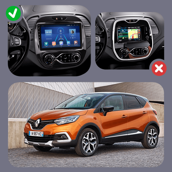 Штатная магнитола 9" Lesko для Renault Captur I 2012-2017 6/128Gb 4G Wi-Fi GPS Top Рено | Зображення 2
