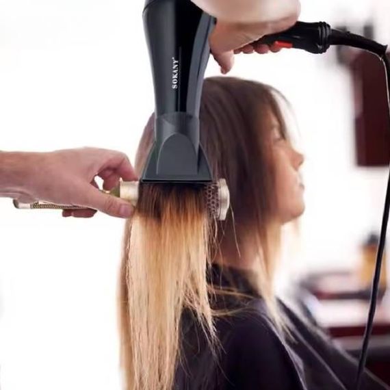 Фен для укладання волосся з насадкою концентратором 2200 Вт Sokany SK-2200 Чорний