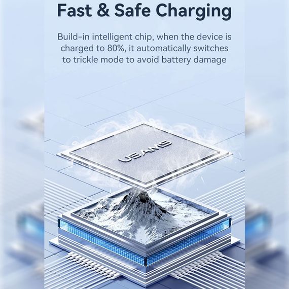 Дата кабель USAMS US-SJ688 USB to Type-C 3A KY Series (1m) | Зображення 1