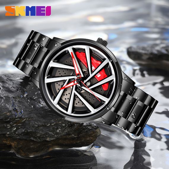 Чоловічий годинник Skmei 1990C Black Red-Silver | Зображення 3