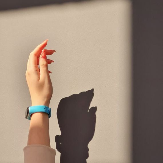 Ремінець Silicone Line Xiaomi Mi Band 3/4 blue/white | Зображення 5