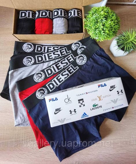 Комплект трусів Diesel, подарунковий набір боксерів Дезель у коробці на 2-5 штук, труси для справжніх чоловіків 4, у подарунковій