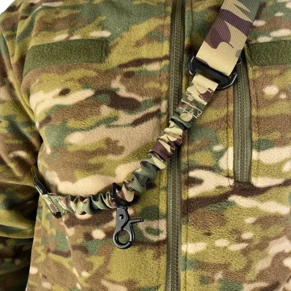 Збройовий ремінь одноточковий з карабіном мультикам | Зображення 1