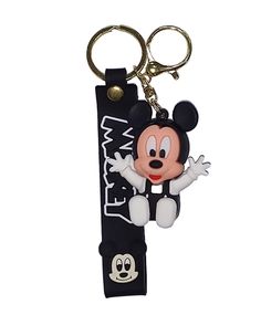 Брелок C 68172 "MICKEY/MINNIE" Цена за 1 шт (6900067681720) Чёрно-белый