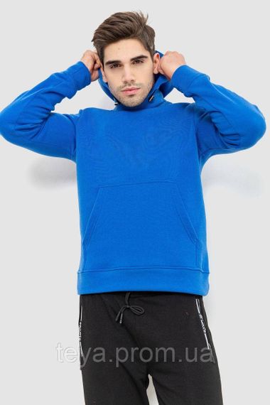 Худі чоловіче на флісі з капюшоном, колір електрик, розміри M, L, XL, XXL, L FA_008409 | Зображення 1