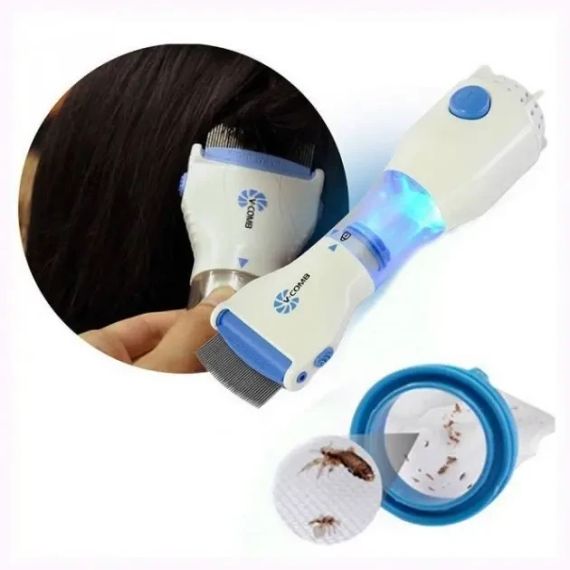 Расческа электрическая для удаления вшей и блох V-Comb Licetec (TM-38) | Зображення 4