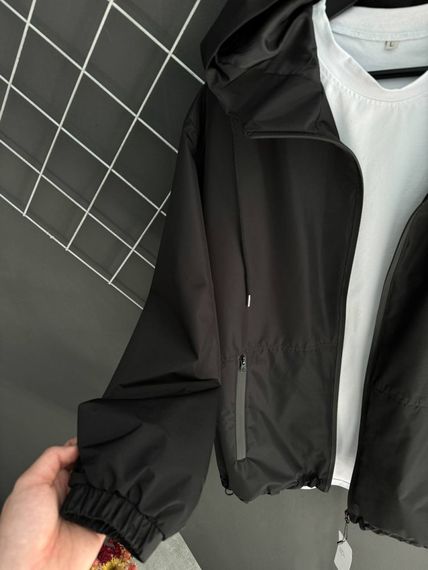 Куртка вітрівка Puma чорна RD386 | Зображення 2