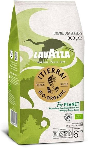 Кава в зернах Lavazza Tierra! Bio-Organic For Planet, 1 кг (100% Арабіка)