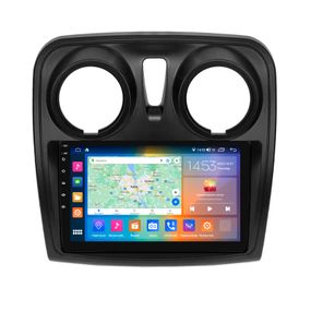 Штатна магнітола 9" Lesko для Dacia Logan II Рестайлинг 2016-2020 4/64Gb CarPlay 4G Wi-Fi GPS Prime Дачия