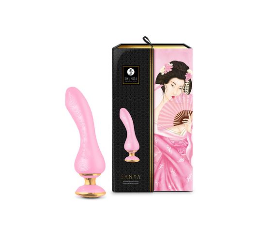 Вібратор для точки G Shunga Sanya Light Pink, гнучкий стовбур | Зображення 5