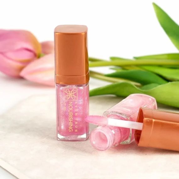 Олія для губ Avon «Живлення і колір» Сяюча пелюстка/Shimmering Petal 7 мл