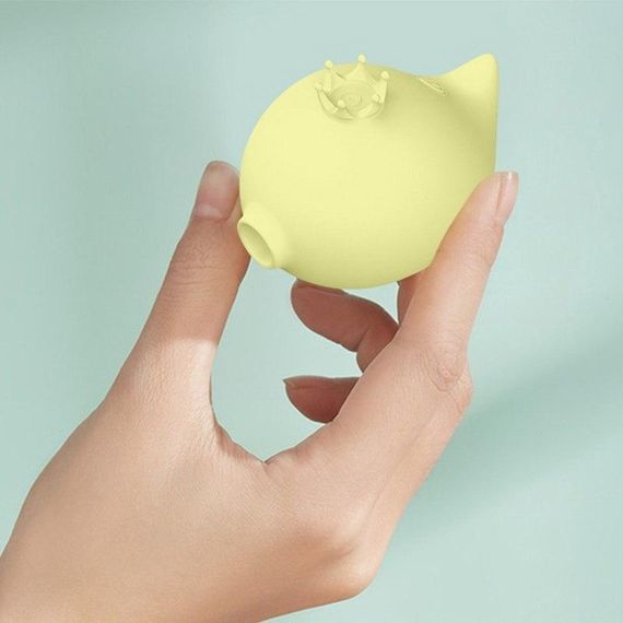 Вакуумний стимулятор клітора з вібрацією Rachel, жовтий sexstyle | Зображення 6