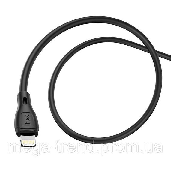 Кабель Hoco Lightning Ultimate silicone charging data cable X61 |1m, 2.4A| | Зображення 3