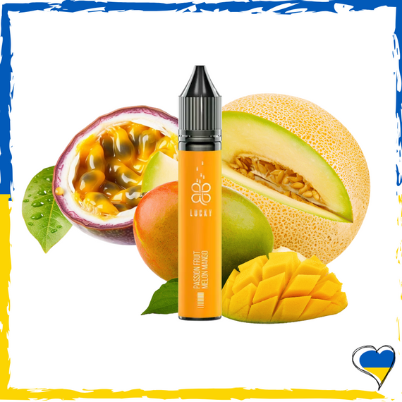 Рідина для самозамісу Lucky Passion Fruit Melon Mango 30 мл (5%) Лаккі сольова заправка для вейпу сигарет pod рідина для pod