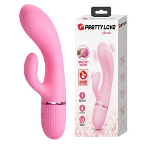 Вібратор-кролик PRETTY LOVE Marski рожевий, 18 х 3.6 см sexstyle