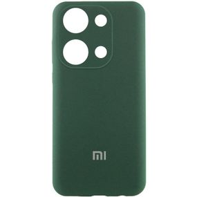 Чохол Silicone Cover Lakshmi Full Camera (AA) with logo для Xiaomi Poco X6 Pro Зелений / Dark green