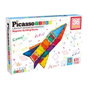 Конструктор магнітний MAGNETIC BUILDING BLOCKS PT36B/27971 PICASSO TILES, 36 деталей, у коробці