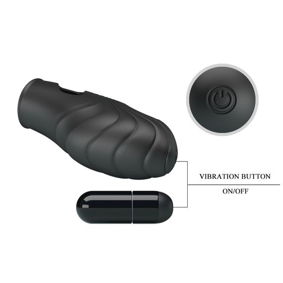 Насадка на палець - Pretty Love Lich Finger Vibrator Black Sex Aura | Зображення 3