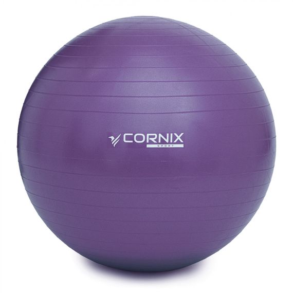 М'яч для фітнесу (фітбол) Cornix 75 см Anti-Burst XR-0027 Violet | Зображення 1
