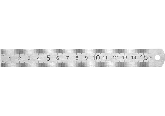 Линейка металлическая 15см 0,3S, 1018-15 J.Otten, цена за 1 штуку (9555079097761) | Зображення 1