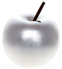 Декоративные мини фигурки Серебряные Яблочки 8.5х8.5х9см