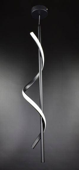 Люстра світлодіодна підвісна LED світильник для квартири на стелю лед 27045 Чорний 80-200х13х13 см.