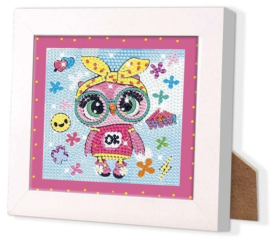 Набір для створення картини в рамці Craze Diamondz Сова зі стразами | Зображення 5