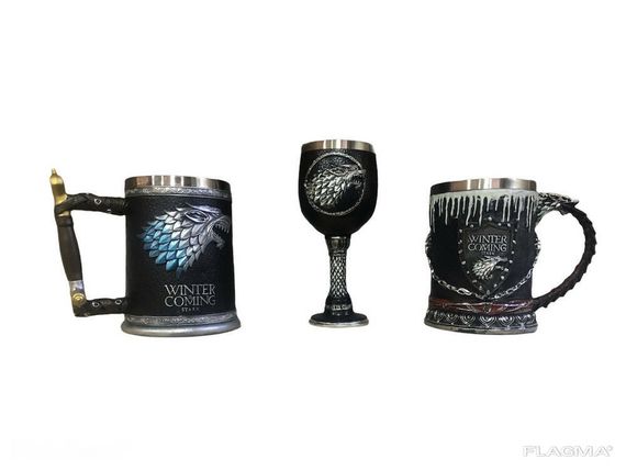 Подарочный Набор Кружка Чашка Бокал 3D Игра Престолов Game Of Thrones Winter Is Coming... | Зображення 1