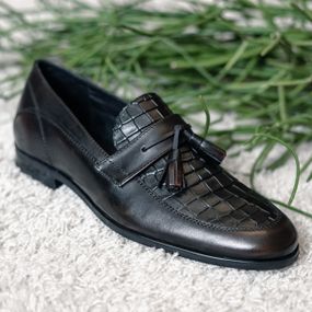 Коричневие туфли без шнурков VadRus 45 размер