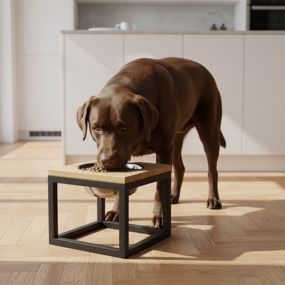 Миска на подставке для больших собак Hollky Base Solo XL (1 × 1,8 л) Solo XL-262620-BLNT | Зображення 1