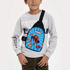 Сумка через плече дитяча Людина-павук 29х17 см сумка слінг для хлопчика (02263)